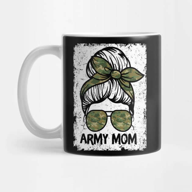 Army Mom Messy Bun by The WYLD Tribe